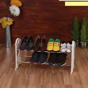 [하프클럽/]신발정리대 2단 슈즈 진열함 아이보리