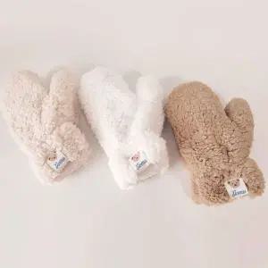 [하프클럽/]겨울 보들 인조양털 후리스장갑 벙어리장갑 방한 3색