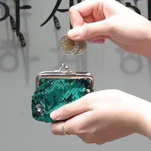 [하프클럽/]스팽글동전지갑 (2개세트)