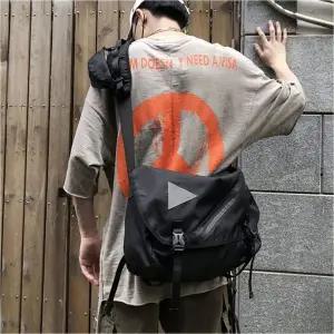 [하프클럽/]메신저백 스트릿 가방 크로스백 남녀 좋은 수납력