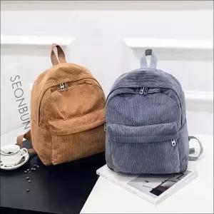 [하프클럽/]귀여운 가방 백팩 골덴 코듀로이 데일리 4컬러 여자