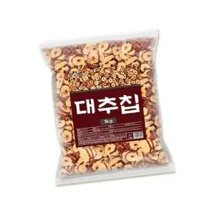 wlb 말린 대추 슬라이스 칩 건강 과자 스낵 1kg