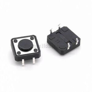 20Pcs 12x12mm x 4.3mm 12x12x4.3H 패널 PCB 순간 촉각 택트 푸시 버튼 스위치 DIP