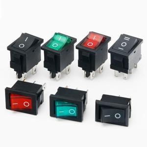 5PCS KCD1 스위치 ON-OFF 15x21mm 2Pin 선박  6A 250V 10A 15X21 로커 전원