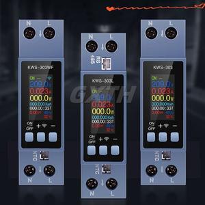 KWS-303 전압 및 전류계 AC 85-290V 0-40A 에너지 미터 8 in 1 디지털 다기능 스마트 라이프