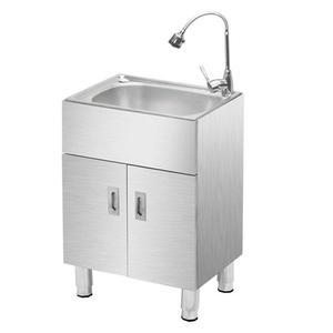 스텐 개수대 씽크대 일체형 보조 캠핑장 베란다 간이 야외 급식