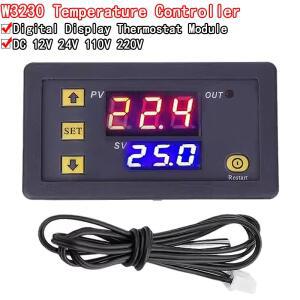 W3230 프로브 라인 20A 디지털 온도 제어 LED 디스플레이 조절기열냉각 장비 포함 12V 24V AC110-220V