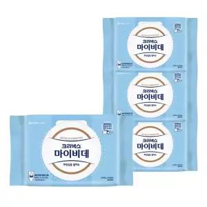 크리넥스 마이비데 물티슈 대용량 캡형 60매 x 4팩 클린케어 화장실용 비데용 물에녹는 비데티슈