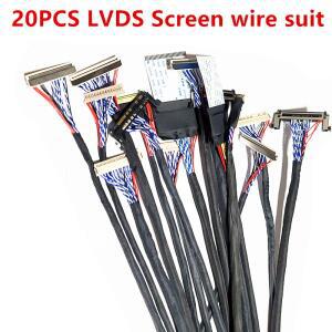 LCD 수리 스크린 테스터 LVDS FPC 케이블 키트 10-65 인치 20P 51P 20 개