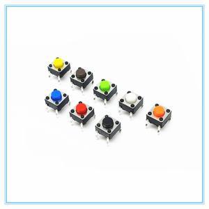 50PCS 6x6x5mm 4PIN 7 색 스마트 전자 촉각 스위치 푸시 버튼 SMD 택트
