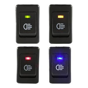 8pcs 자동차 파란색 빨간색 녹색 노란색 LED 안개등 토글 로커 스위치 4Pin 12V 35A ON OFF 밝은 후면 전면