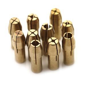 10Pcs 미니 소형 드릴 척 어댑터 0.5mm-3.2mm Dremel 마이크로 콜릿 황동 전원 로타리 도구