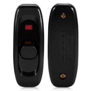 4pcs 기기 스위치 AC 250V 10A 인라인 풋 코드 ONOFF 로커 피드 스루 테이블 책상 램프 케이블