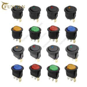 KCD1 LED 조명 전원 스위치 자동차 단추 ONOFF 3 핀 라운드 로커 12V 220V 1 개 20mm