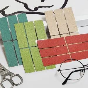 [하프클럽/]4색 방수 22x63mm 코르크 스티커