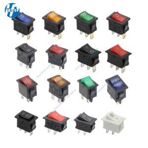KCD1 보트 카 로커 스위치 AC ON-OFF ON 250VAC 6A 10A LED 조명 220V 1 개