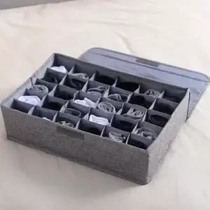 [하프클럽/]속옷 양말 정리용 칸막이 보관함 뚜껑 포함 서랍형 수납 케이스