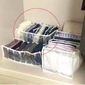 [하프클럽/]메쉬 소재 옷정리 칸막이 트레이 서랍 수납함