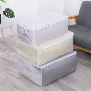 [하프클럽/]투명 의류 이불 수납가방 정리 케이스 보관 주머니