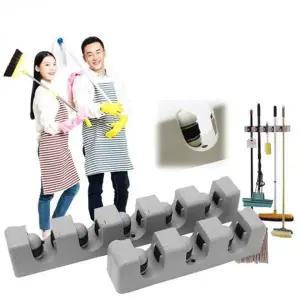 [하프클럽/]청소용 원터치 밀대 빗자루 거치대 수납걸이 다용도 홀더