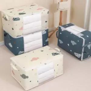 [하프클럽/]투명창 바구니 이불 옷 보관함 다용도 정리 수납함