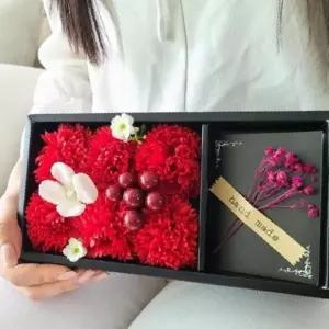 반전 카네이션용돈박스 레드 어버이날 용돈케이크