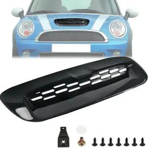미니 쿠퍼 S R55 R56 R57 R58 2007-2014와 호환되는 전면 후드 보닛 공기 흡입구 커버 액세서리용 글로스