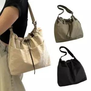 스트링숄더백 크로스백 캐주얼 토트백 복조리 데일리백 학생 가방 여성