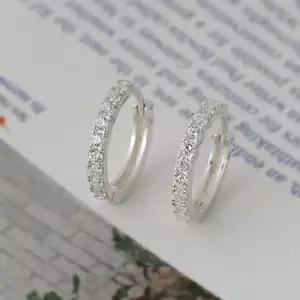은침귀걸이 92.5 SILVER 샤이닝 링 귀걸이