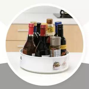 화장품 정리대 양념통 회전 트레이 회전트레이 정리대 주방 화장품정리대 화장품트레이