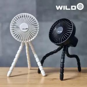 와일도 자동회전 유모차 선풍기 자바라 미니 책상 사무실 문어발 무선 탁상용