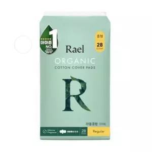 라엘 유기농 순면커버 생리대 중형 28P
