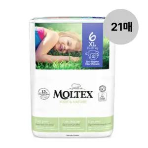몰텍스 통잠 공용 아기 기저귀 밴드형 6단계 21매 1팩