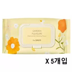 더샘 가든 플레져 캐모마일 클렌징 티슈 100매 5개입
