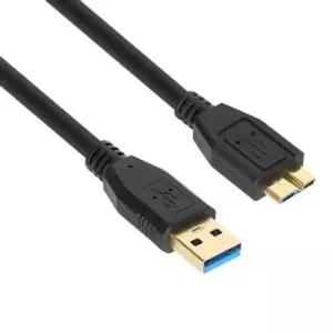 USB전송포트 AM MicroB 케이블 포트 데이터 단자 블랙 0.3m USB3.0