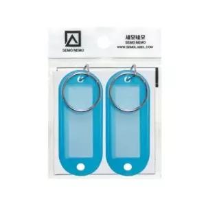 세모네모 키홀더 파랑 K0005 27x62 2개X10개 열쇠고리