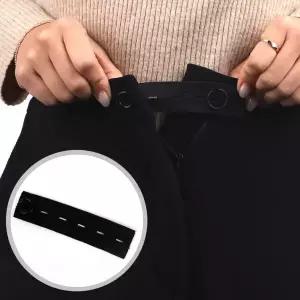 바지 허리늘리기 밴딩 매직단추 블랙