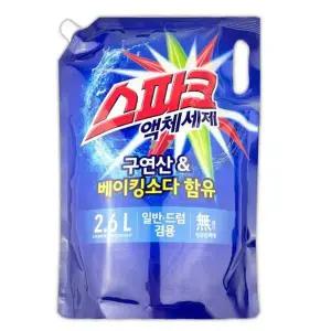 스파크 EFH792Y7 세탁 세제 세탁기 액체 세제 일반 드럼용 2.6L
