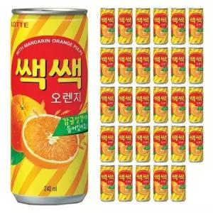 롯데 쌕쌕 오렌지 240ml x 30캔입