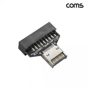 Coms USB 2.0 19Pin to USB E타입 헤더 변환 어댑터 MM IH997