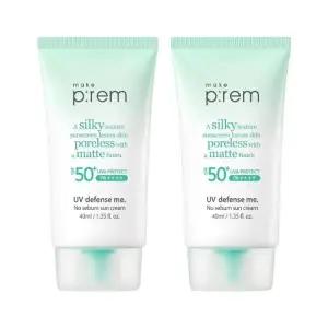 메이크프렘 유브이 디펜스 미 노세범 선크림 40ml 2개