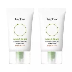 비플레인 녹두 쿨링 수분 선크림 50ml 2개