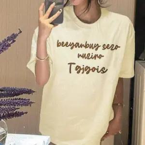 (색상 단일 FREE)캐주얼여름티 레터링 티셔츠 반팔티 여름 캐주얼 심플 데일리룩반팔티 여성