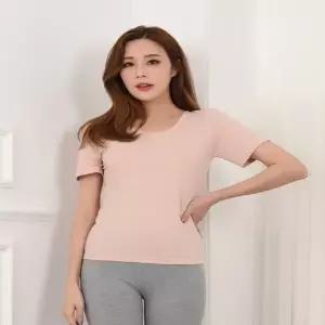 혜명마트 신축성 좋은 베이직 면스판 여성 3부 상의 여성여름티셔츠 여자면티 여자여름반팔티 여자반팔티