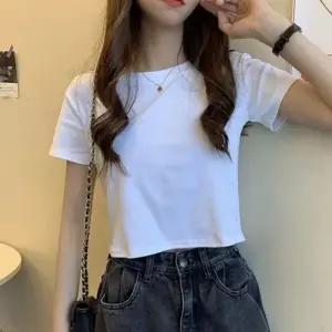 여성 5컬러 소프트 크롭 반팔 티셔츠 여성티셔츠 여름티셔츠 패션티셔츠 반팔 여자