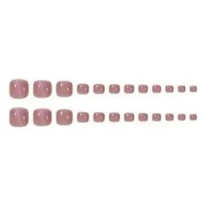 패디큐어스티커 네일아트 세트 24pcs 발톱 고급 아트 여름 여름젤네일 붙이는