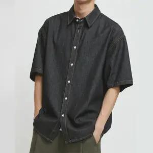 [모스트젠틀맨]9001 데님 반팔 셔츠 남자 여자 청남방 시밀러 커플룩 [GTM] 릴렉스드