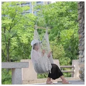 북유럽풍 감성 그물 해먹의자
