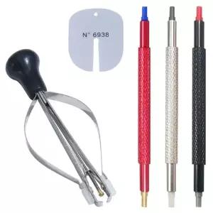 1/5pcs 시계 손 리무버 프레 서 바늘 피커 풀러 피팅 제거 도구 수리 제조 업체 액세서리 키트