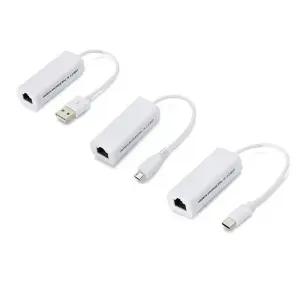 USB to RJ45 이더넷 케이블 분배기 확장 어댑터 마이크로 태블릿 노트북 PC 컴퓨터 안드로이드 용 100Mbps
